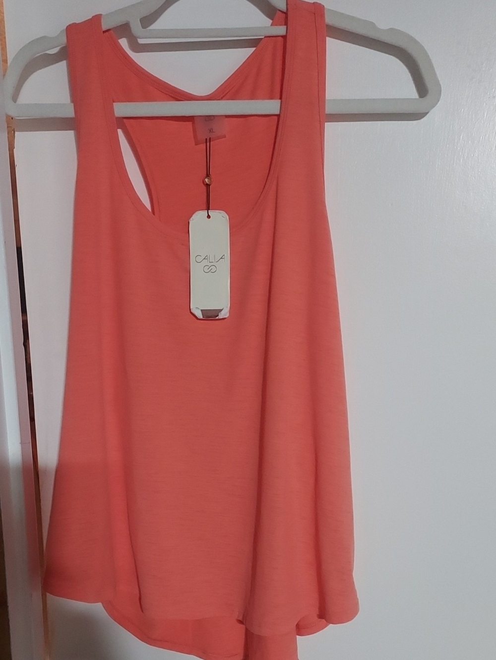 Calia Women's Coral Racer Back Tank Top, NWT